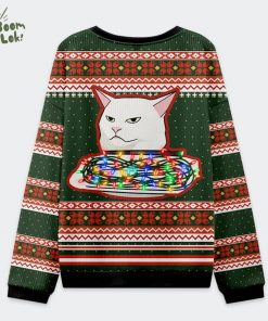 Stop Eating The Tinsel Cat Couple Christmas Ugly Sweat