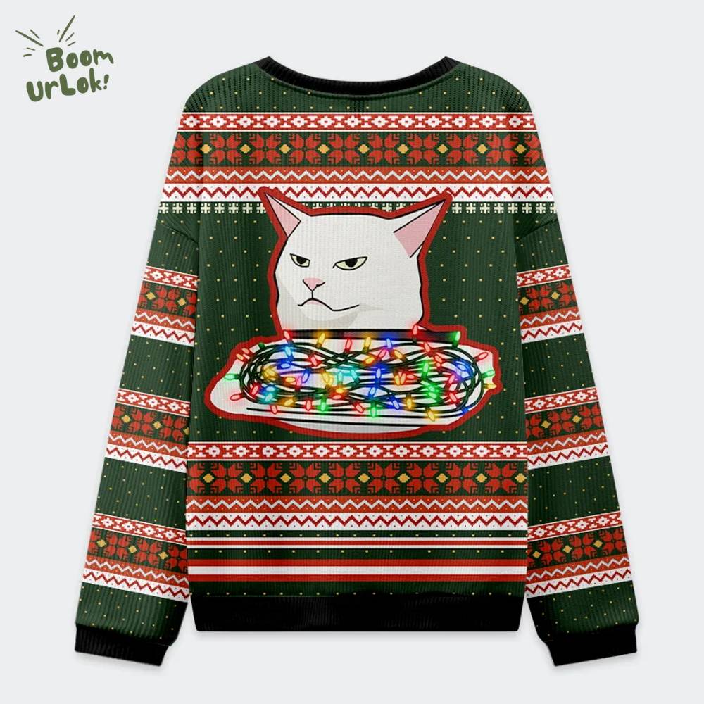 Stop Eating The Tinsel Cat Couple Christmas Ugly Sweat Stop Eating The Tinsel Cat Couple Christmas Ugly Sweat