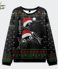 The Cat Is Watching Today Christmas Ugly Sweat