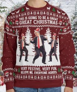 This Is Going To Be A Great Christmas, Funny Trump Dancing Ugly Sweater