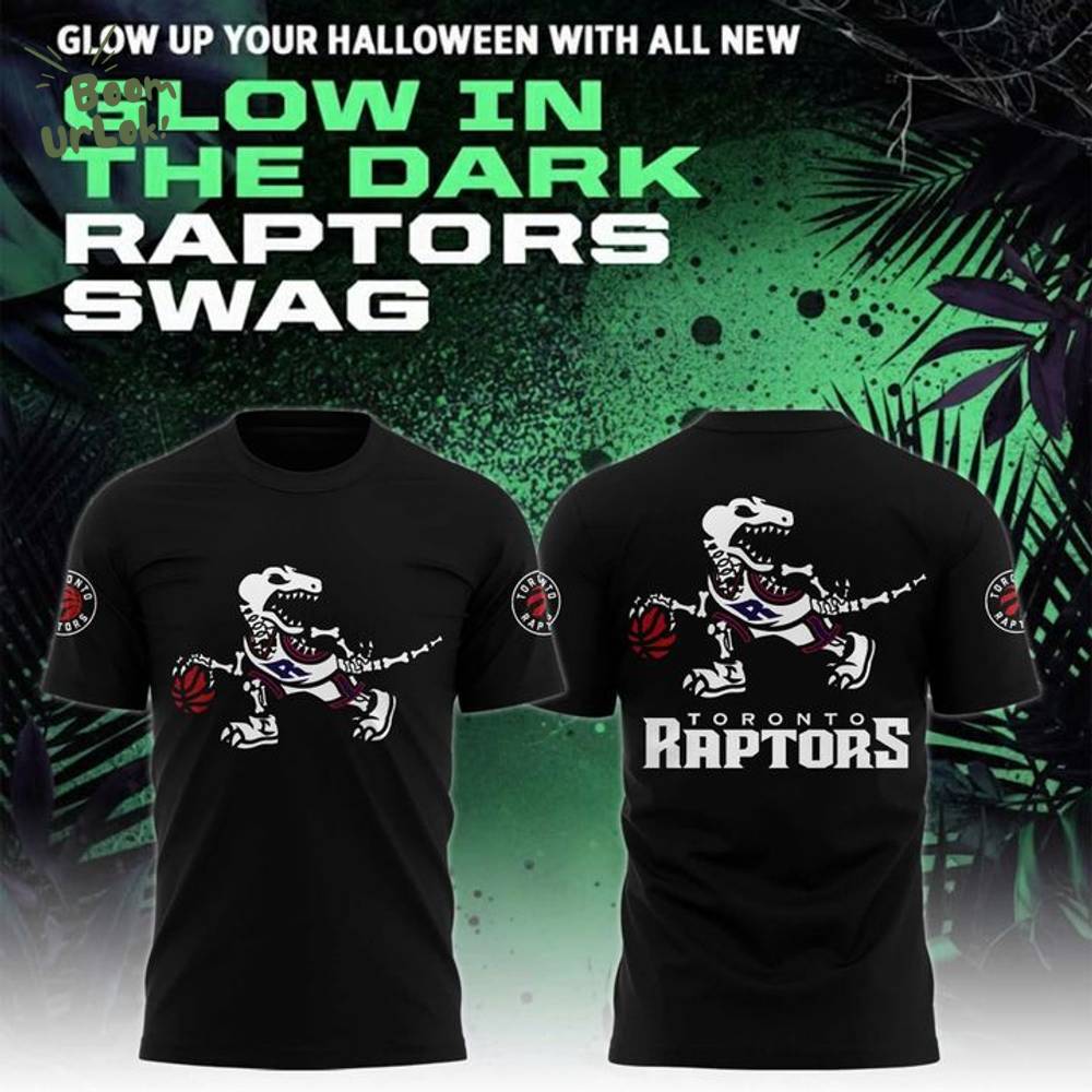 Toronto Raptors Glow Up Halloween T-Shirt Toronto Raptors Glow Up Halloween T-Shirt
