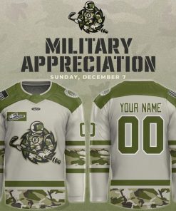 Fort Wayne Komets Military Appreciation Night Hockey Jersey 2025