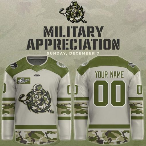 Fort Wayne Komets Military Appreciation Night Hockey Jersey 2025
