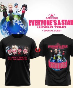 5 Seconds Of Summer — “Everyone’s A Star!” Black Tee