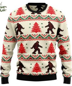 Amazing Bigfoot Ugly Christmas Sweater