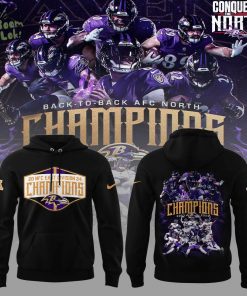 Baltimore Ravens NFL Nike Limited AFC North Champions 2024 Black Hoodie