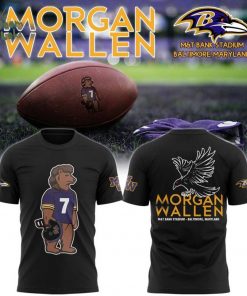 Baltimore Ravens x Morgan Wallen Concert 2026 T-shirt – Black
