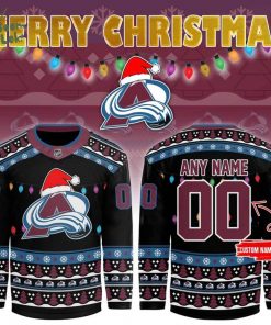 Colorado Avalanche 2025 Merry Christmas Jersey