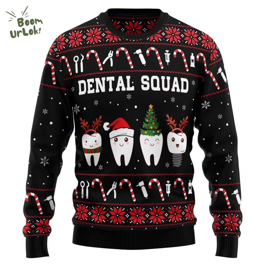 Dental Squad Ugly Christmas Sweater Dental Squad Ugly Christmas Sweater