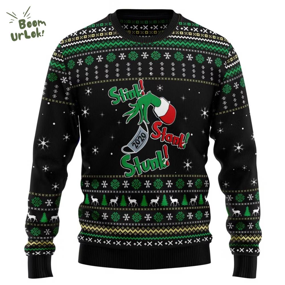 Stink Stank Stunk Grinch Ugly Christmas Sweater Stink Stank Stunk Grinch Ugly Christmas Sweater