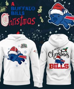 Buffalo Bills Merry Christmas 2025 White Limited Hoodie