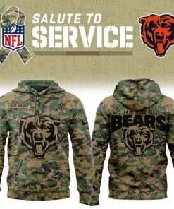Chicago Bears ” Salute to Service ” 2025 Special Hoodie(Custom)