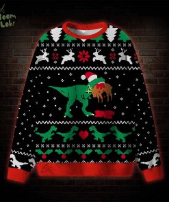 Christmas Dinosaur Ugly Sweatshirts