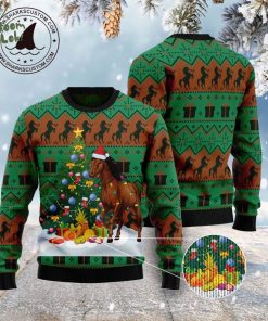 Christmas Tree Horse Ugly Christmas Sweater