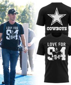 Dallas Cowboys Love For Kneland Marshaw 94 T-shirt