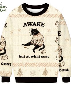 Decadent Smoking Cat Christmas Ugly Sweat