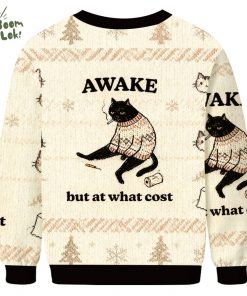 Decadent Smoking Cat Christmas Ugly Sweat