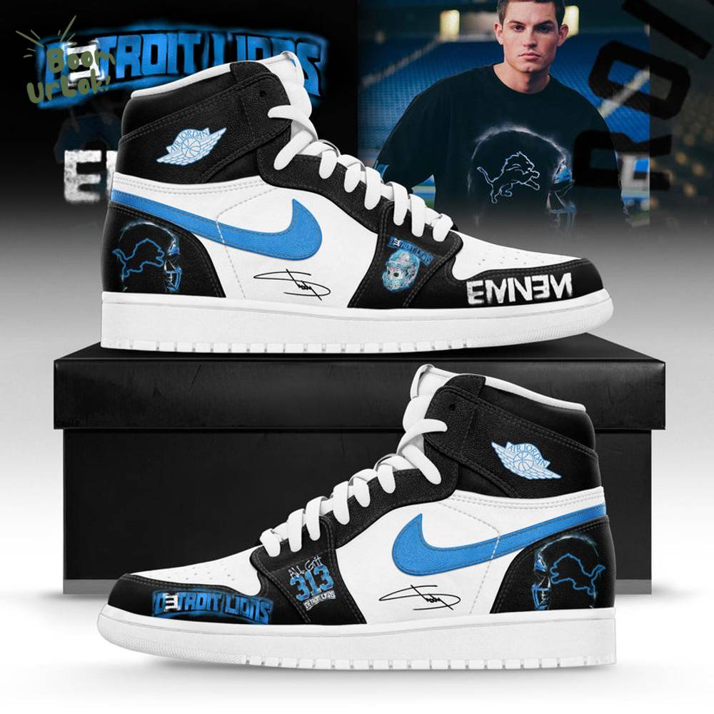 Eminem x Detroit Lions “Thanksgiving Halftime Show” Limited Edition Custom AJ1 Sneakers Eminem x Detroit Lions “Thanksgiving Halftime Show” Limited Edition Custom AJ1 Sneakers