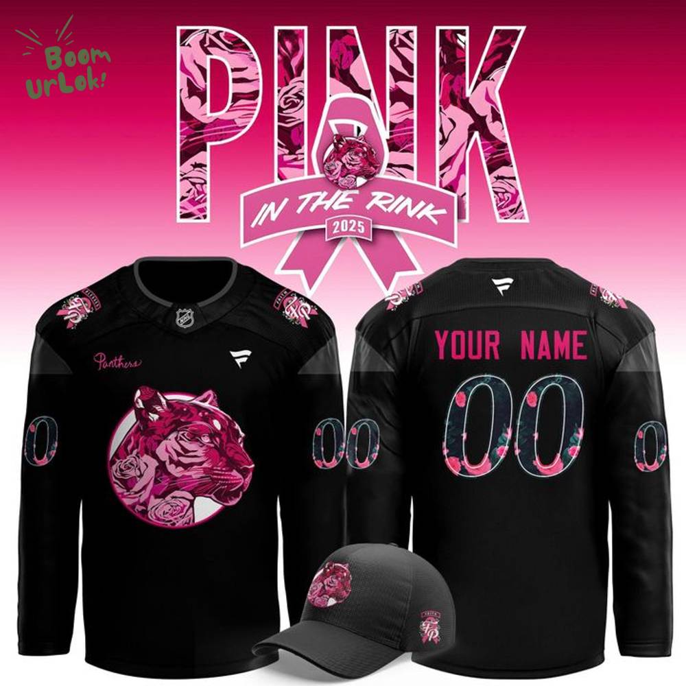 Florida Panthers '' Pink in the Rink '' Hockey Jersey 2025 Florida Panthers '' Pink in the Rink '' Hockey Jersey 2025