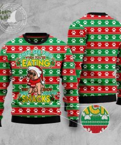 French Bulldog See You Eating Snacks Ugly Christmas Sweater