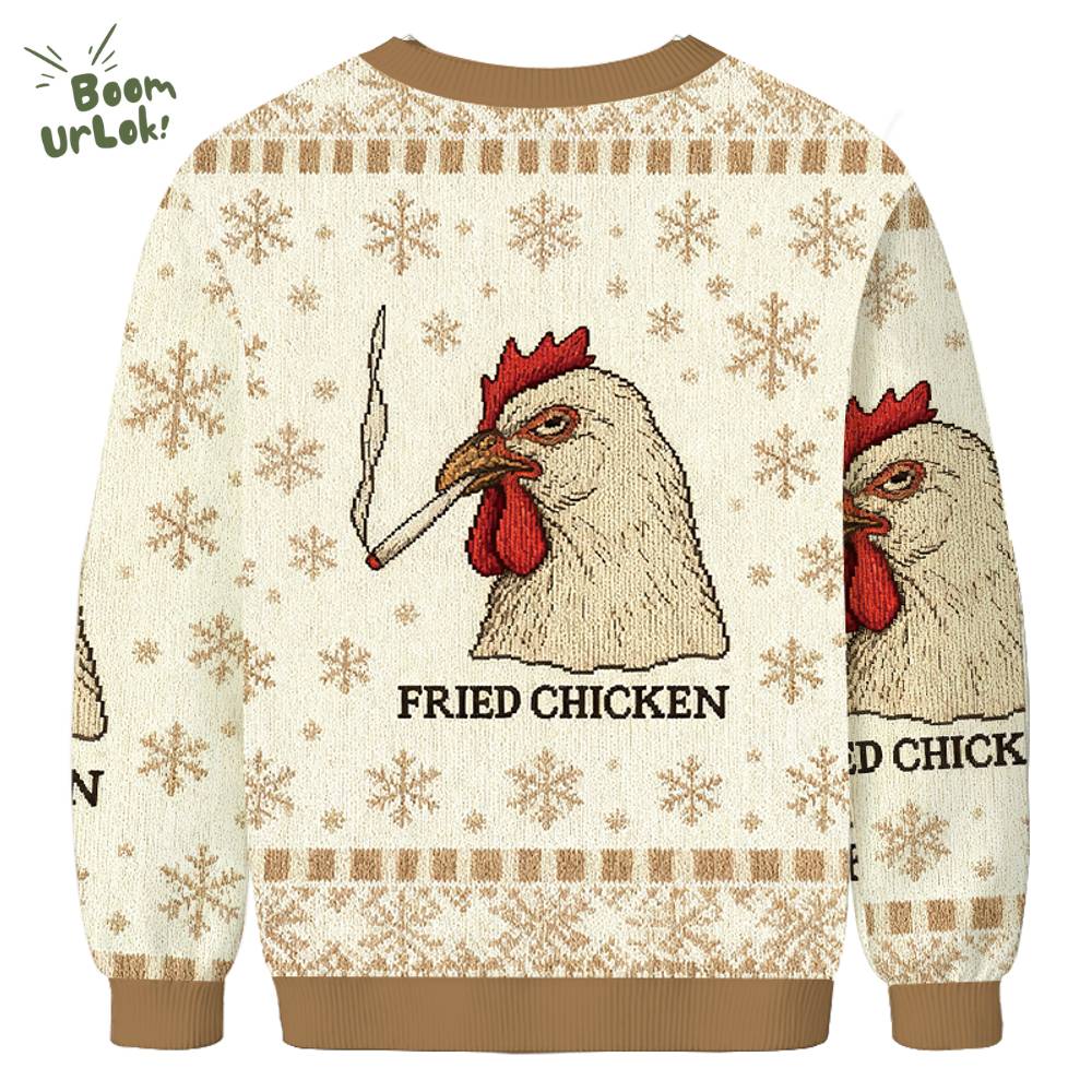 Fried Chicken 420 Smoking Meme Christmas Ugly Sweat Fried Chicken 420 Smoking Meme Christmas Ugly Sweat