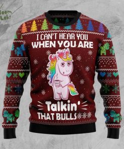 I Can‘t Hear You Unicorn – Ugly Christmas Sweat