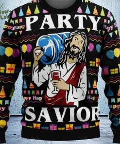 Jesus Party Savior Ugly Christmas Sweater