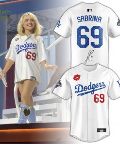 LA Dodgers Sabrina Carpenter 69 Jersey Signed Limited Edition