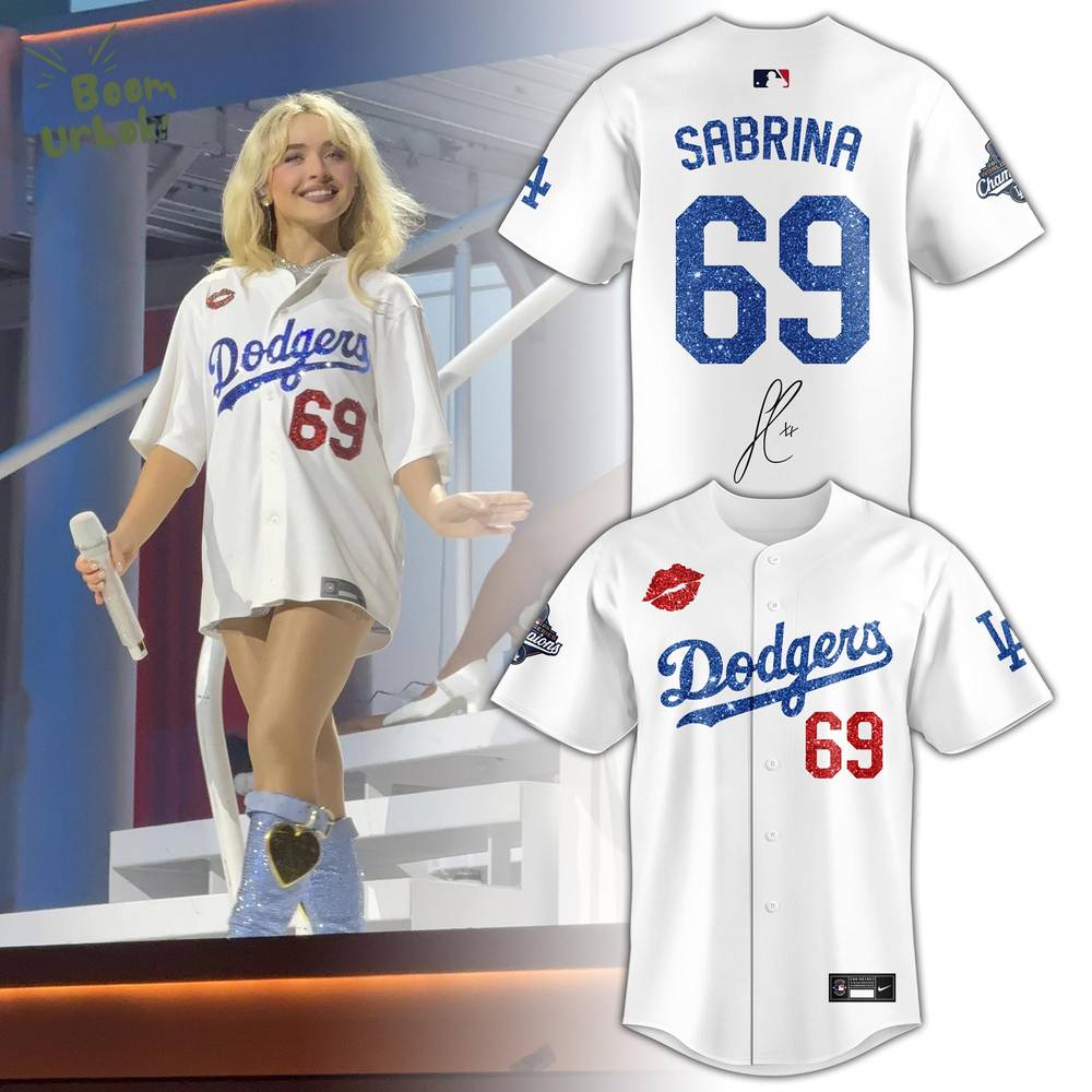 LA Dodgers Sabrina Carpenter 69 Jersey Signed Limited Edition LA Dodgers Sabrina Carpenter 69 Jersey Signed Limited Edition