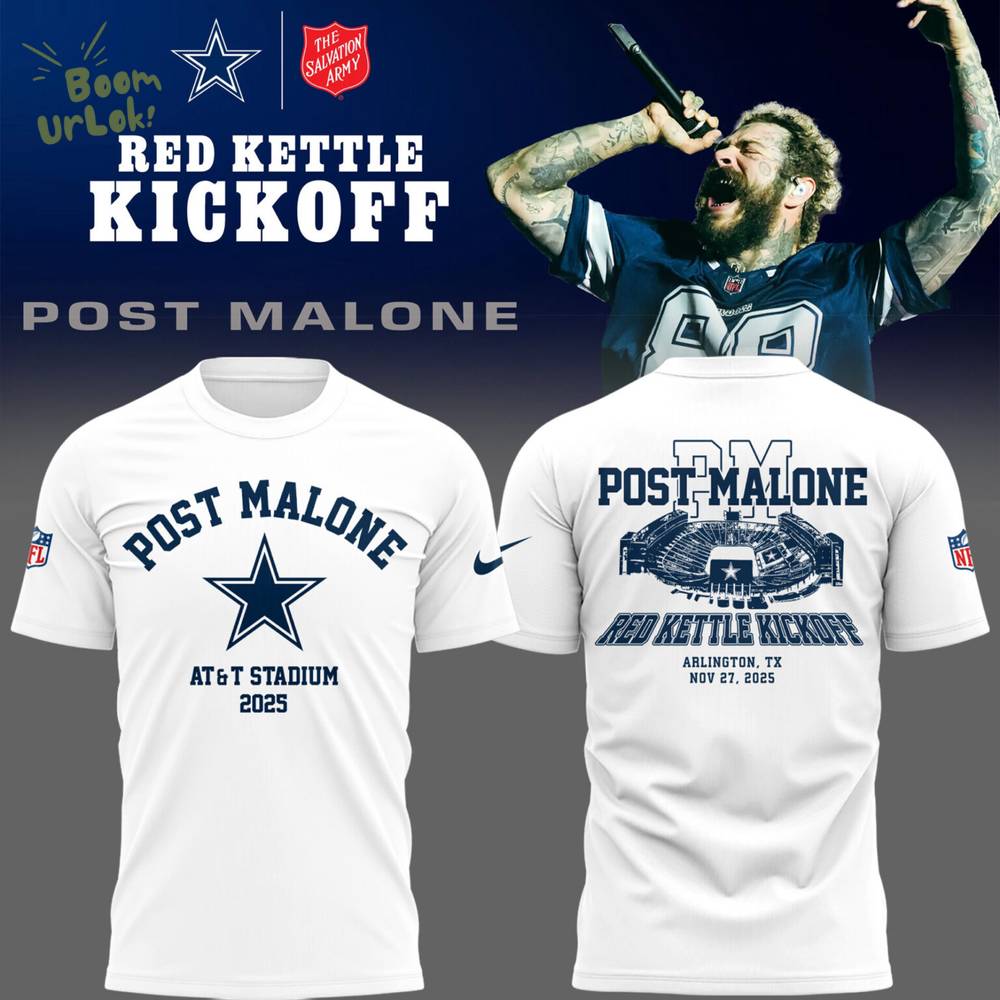 Limited Edition COW Football P.Malone Red Kettle Kickoff 25 TShirt Limited Edition COW Football P.Malone Red Kettle Kickoff 25 TShirt