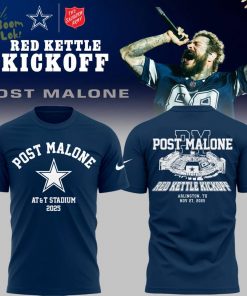 Limited Edition COW Football P.Malone Red Kettle Kickoff 25 navy TShirt