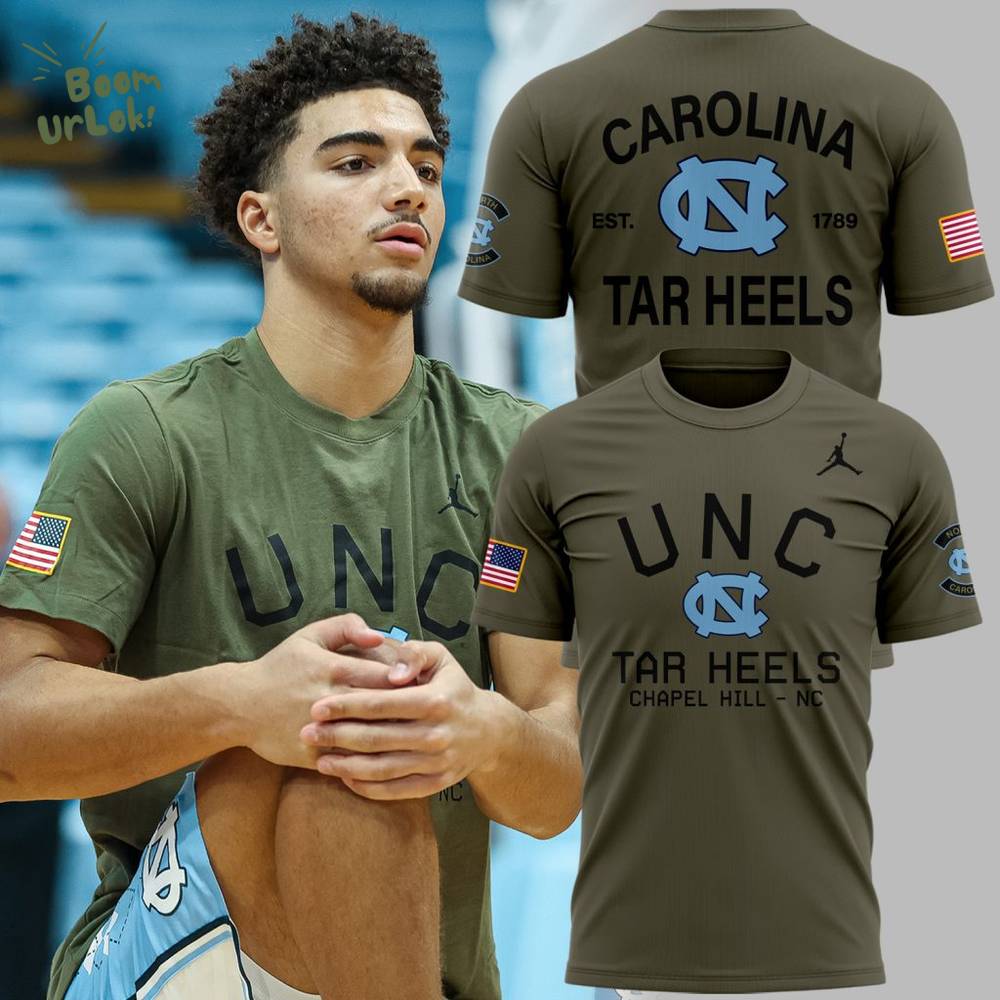 Limited Edition North Carolina Tar Heels Military Appreciation Night Tshirt 2025 Limited Edition North Carolina Tar Heels Military Appreciation Night Tshirt 2025