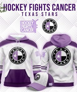 Limited Edition Texas Stars ” Hockey Fight Cancer ” Hoodie 2025
