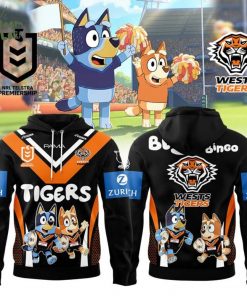 Limited Edition Wests Tigers Bluey and Bingo Hoodie