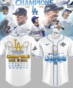 Los Angeles Dodgers 2025 World Series Jersey BACK to BACK