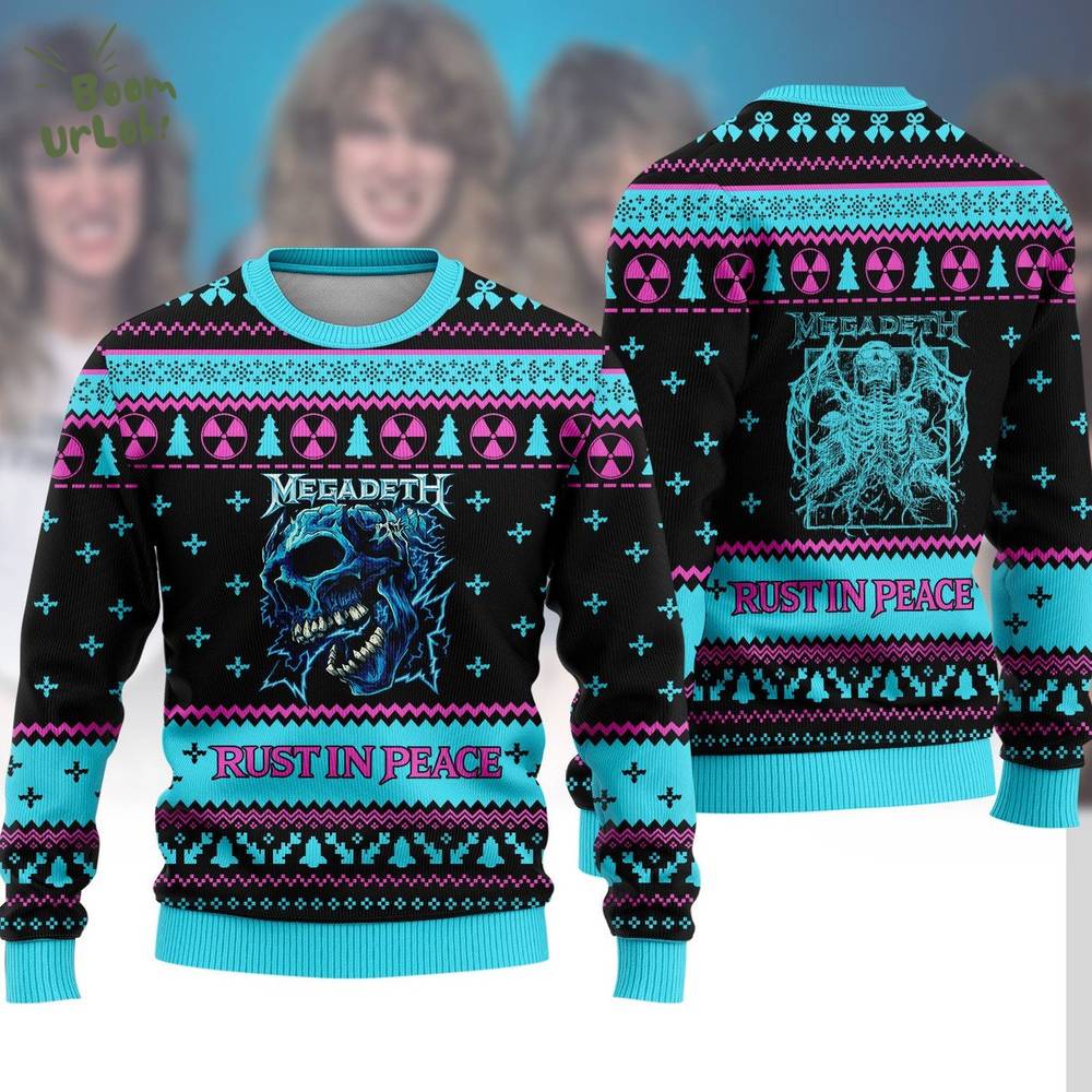 MGD Rust In Peace Ugly Christmas Sweater MGD Rust In Peace Ugly Christmas Sweater