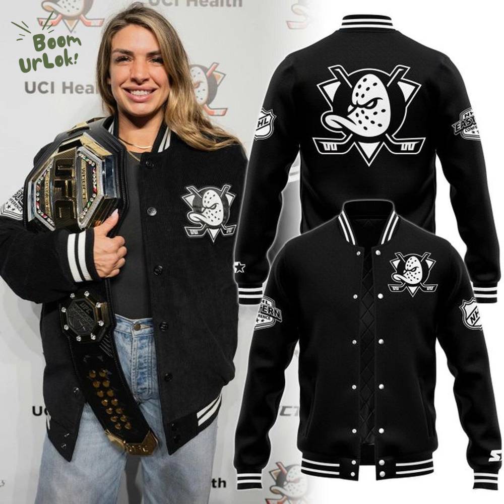 Mackenzie Dern X NFL Anaheim Ducks Bomber Jacket Mackenzie Dern X NFL Anaheim Ducks Bomber Jacket