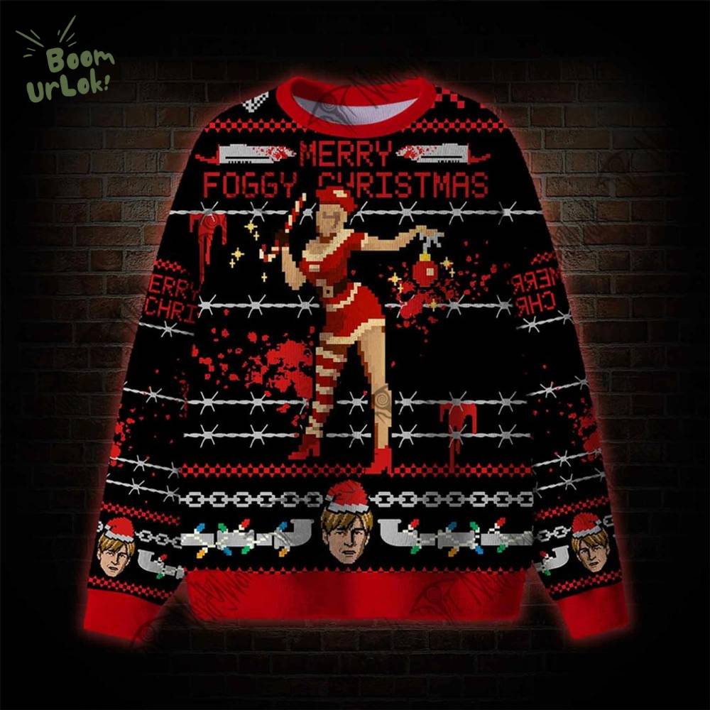 Merry Foggy Christmas Ugly Sweat Merry Foggy Christmas Ugly Sweat