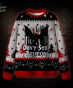 Mothman Don’t Stop Believin’ Ugly Sweatshirts