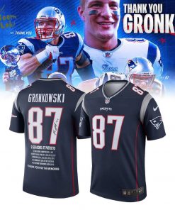 New England Patriots “Thank You Rob Gronkowski” Limited Jersey