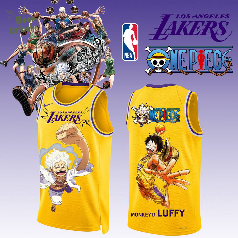ONE PIECE × NBA Los Angeles Lakers 2025 Jersey 1 ONE PIECE × NBA Los Angeles Lakers 2025 Jersey 1