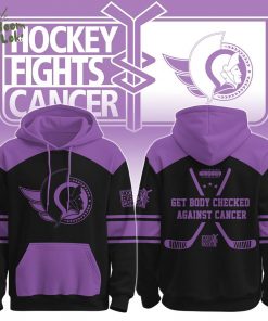 OS x Hockey Fights Cancer Hoodie 2025 Black
