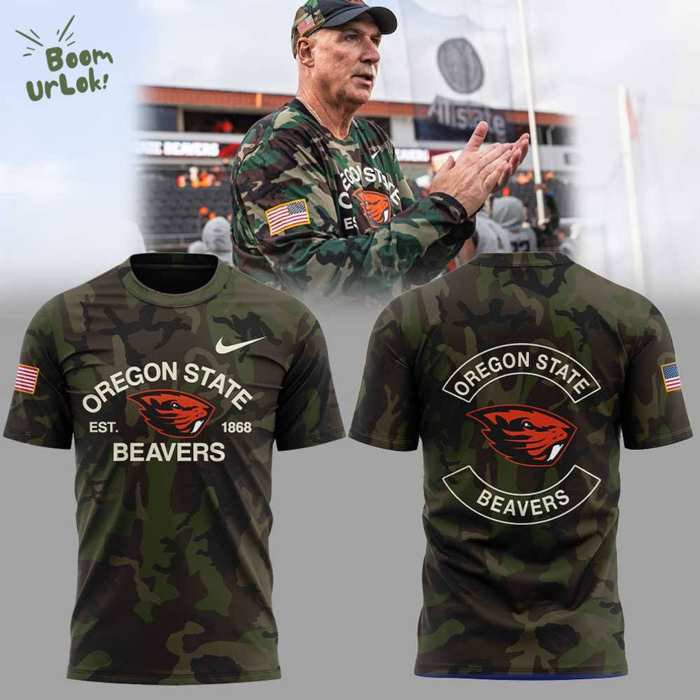 Oregon State Football Military Appreciation Night Combo Shirt Oregon State Football Military Appreciation Night Combo Shirt