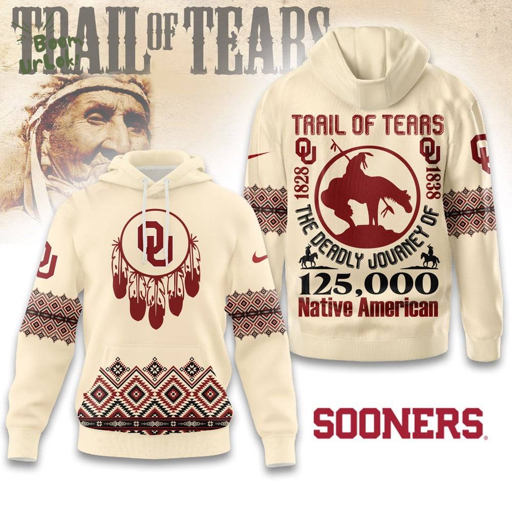 Premium NCAA Oklahoma Sooners Trail Of Tears 3D Hoodie Premium NCAA Oklahoma Sooners Trail Of Tears 3D Hoodie