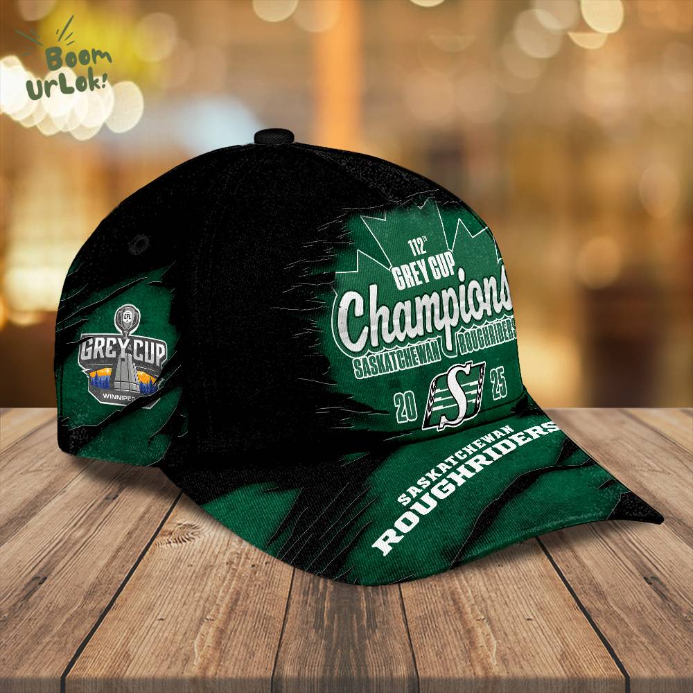 Saskatchewan Roughriders 2025 Grey Cup Champions Classic Cap Saskatchewan Roughriders 2025 Grey Cup Champions Classic Cap