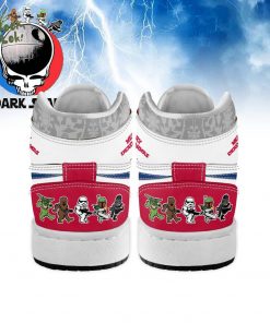 Star Wars x Grateful Dead x Christmas AJ1 High Sneakers Shoes For Men And Women