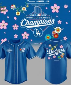 Takashi Murakami x LA Dodgers World Series Champions 2025 Baseball Jersey