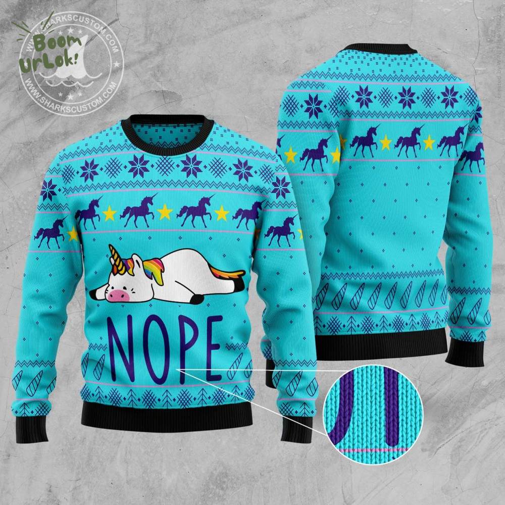 Unicorn Nope – Ugly Christmas Sweat Unicorn Nope – Ugly Christmas Sweat