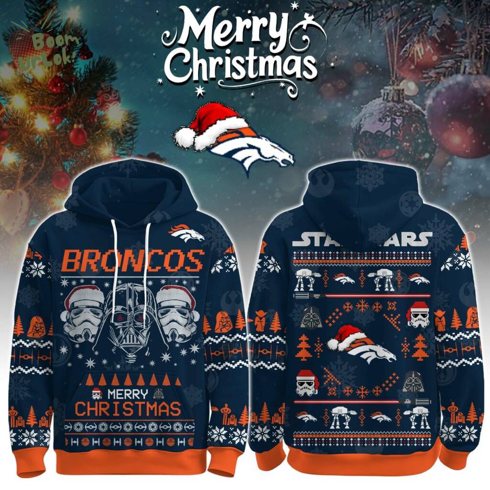 Unisex Broncos Merry Christmas The Force Edition Hoodie Unisex Broncos Merry Christmas The Force Edition Hoodie