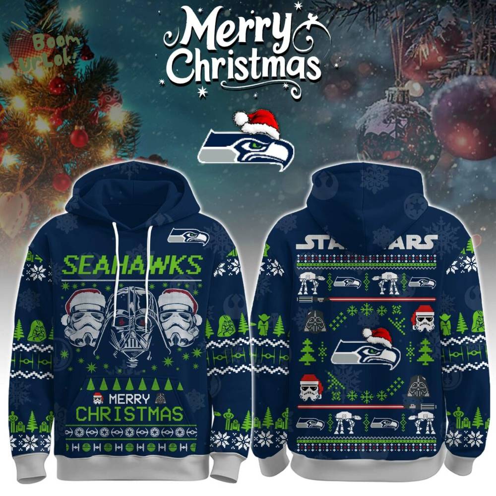 Unisex Seahawks Merry Christmas The Force Edition Hoodie Unisex Seahawks Merry Christmas The Force Edition Hoodie